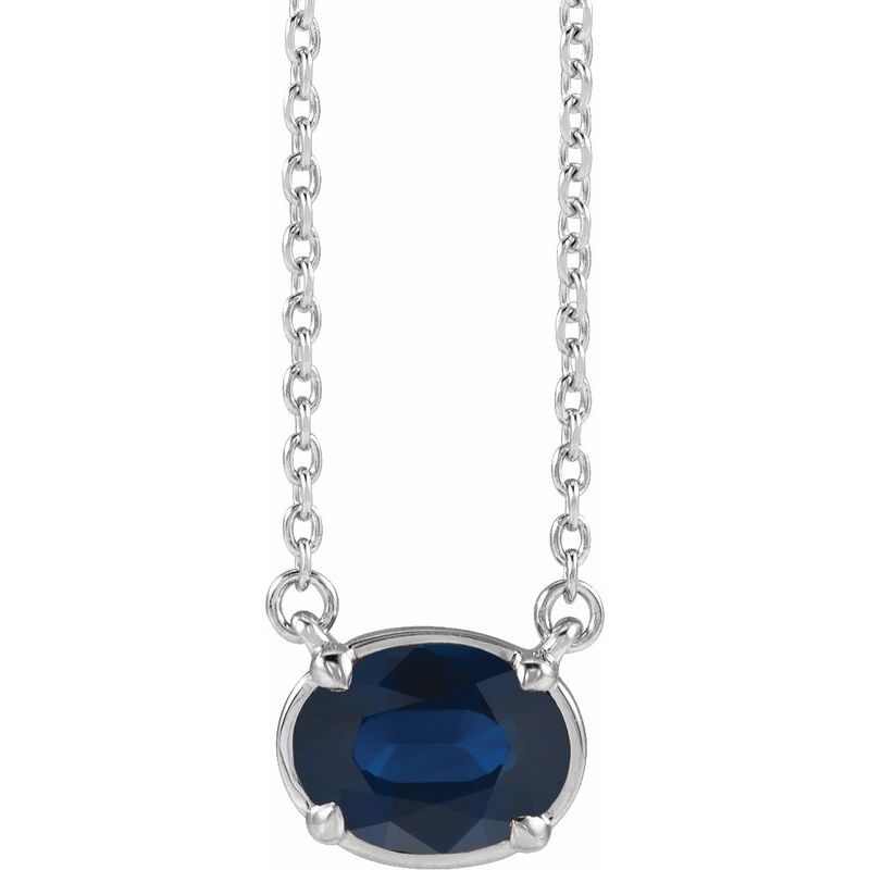 Claw-Prong Solitaire Bezel-Style Necklace