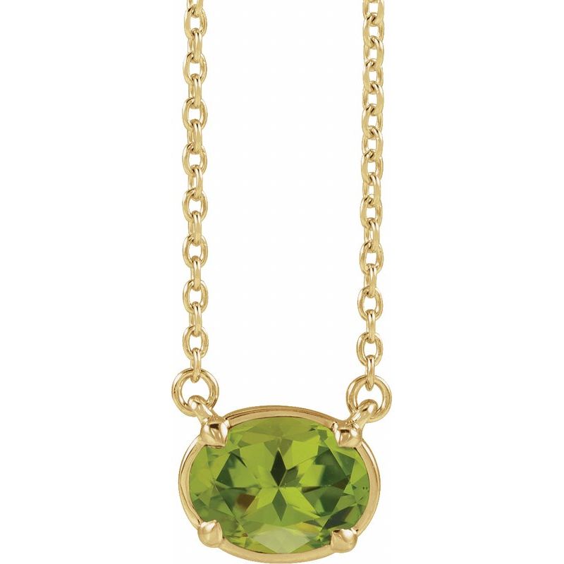 Claw-Prong Solitaire Bezel-Style Necklace