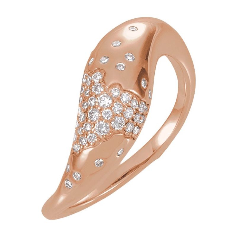 Scattered Pavé-Style Ring