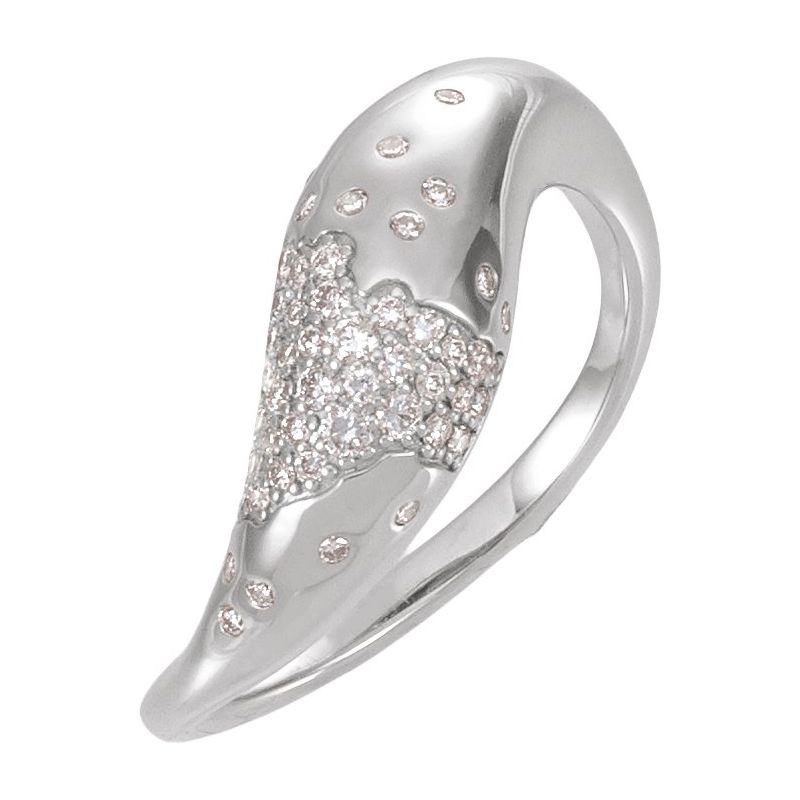 Scattered Pavé-Style Ring