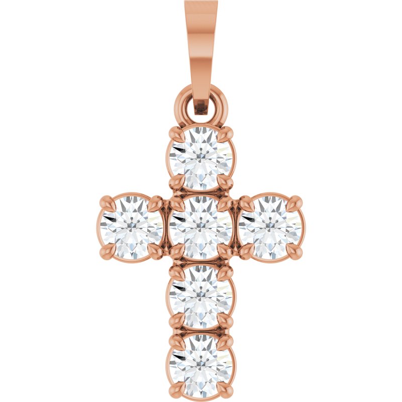 Claw-Prong Cross Pendant
