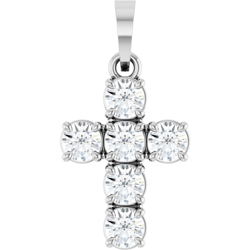 Claw-Prong Cross Pendant