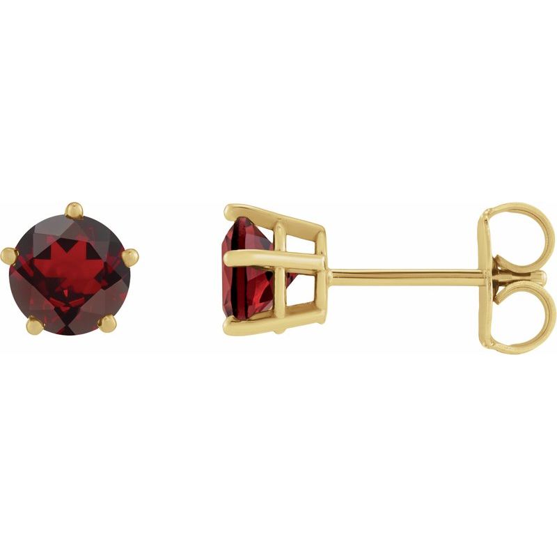 Solitaire Stud Earrings