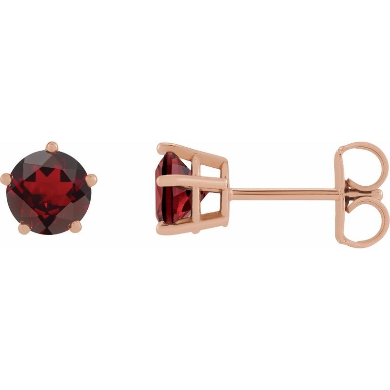 Solitaire Stud Earrings
