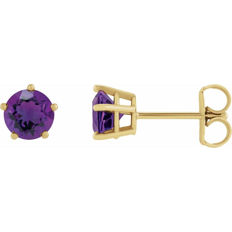 Solitaire Stud Earrings