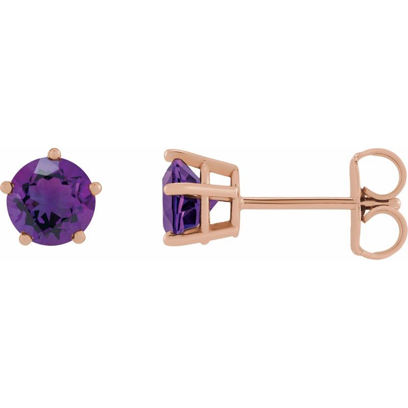 Solitaire Stud Earrings