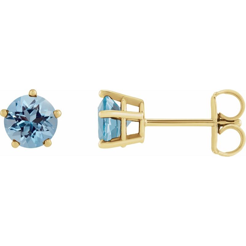 Solitaire Stud Earrings