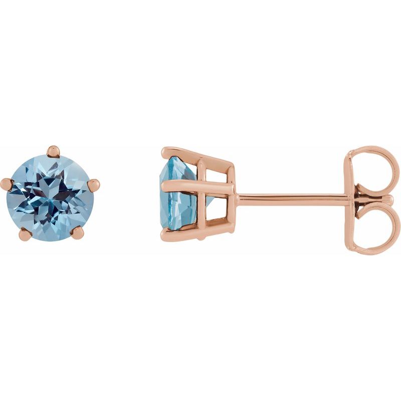 Solitaire Stud Earrings