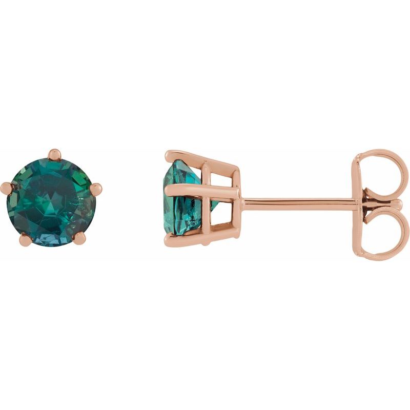 Solitaire Stud Earrings