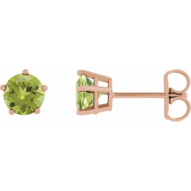 Solitaire Stud Earrings