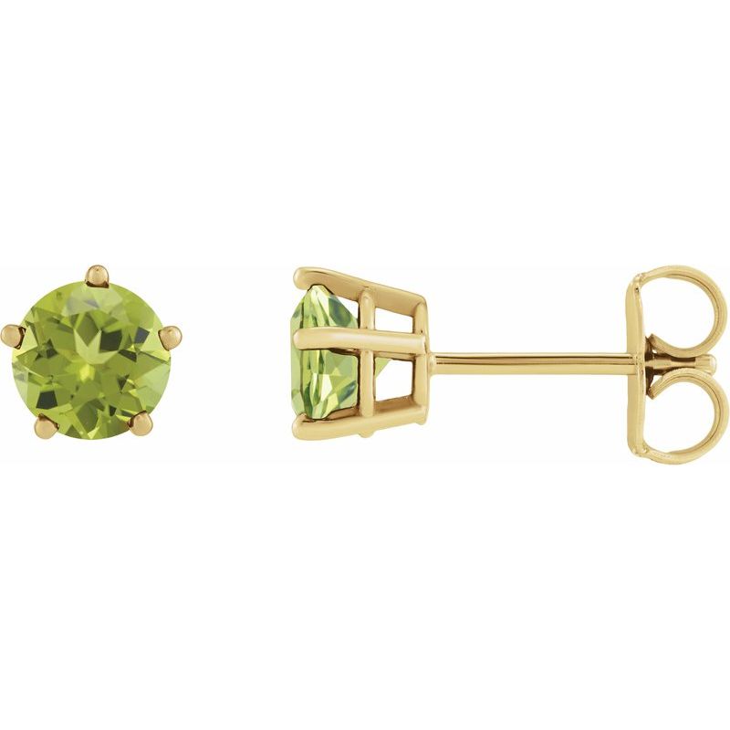 Solitaire Stud Earrings