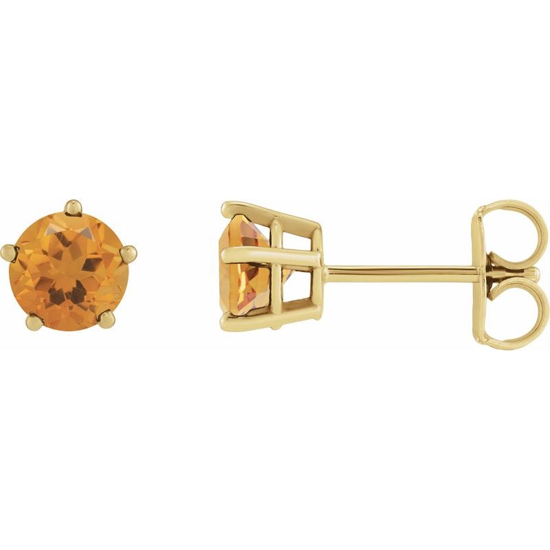 Solitaire Stud Earrings