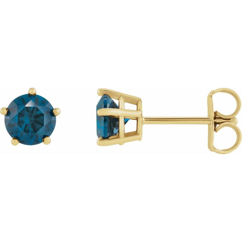 Solitaire Stud Earrings