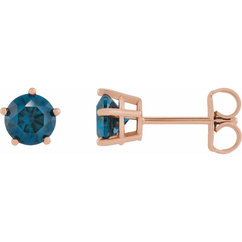 Solitaire Stud Earrings