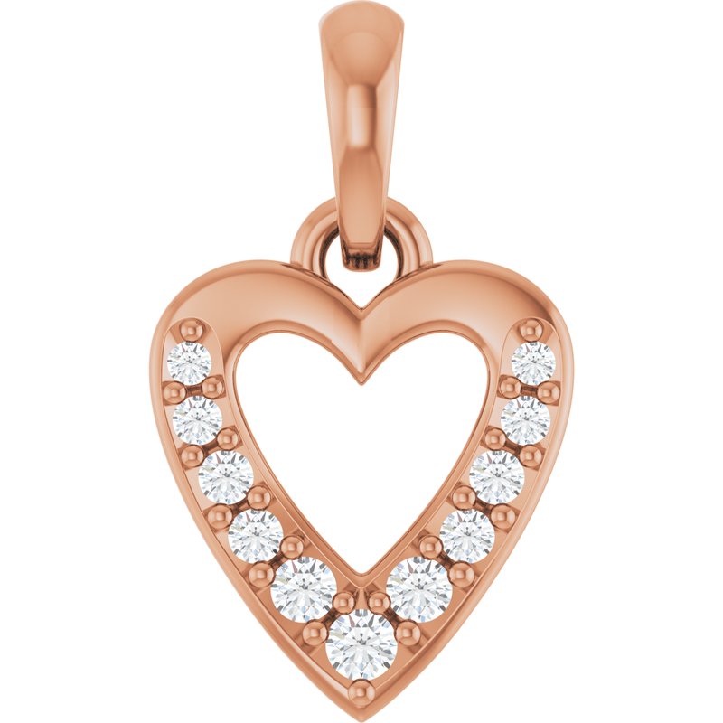 Accented Heart Charm/Pendant