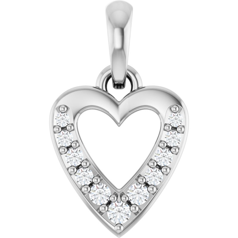 Accented Heart Charm/Pendant