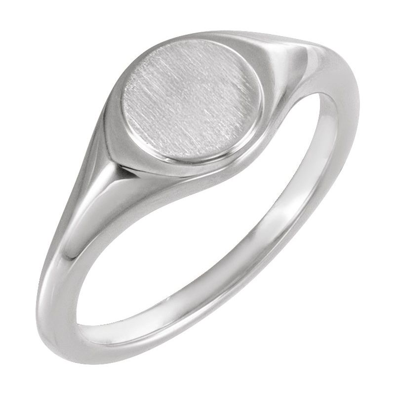 7 mm Round Signet Ring