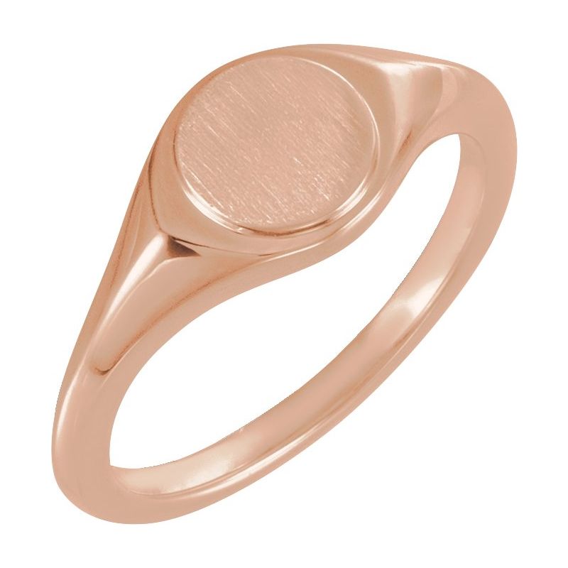 7 mm Round Signet Ring