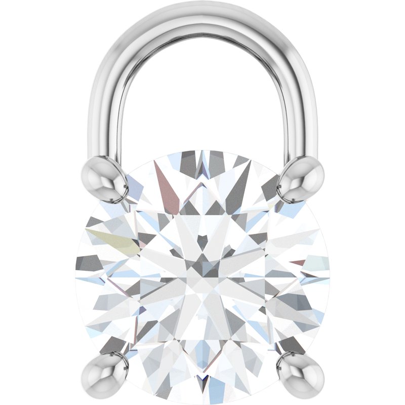 2 ct Lab-Grown Diamond Solitaire Pendant