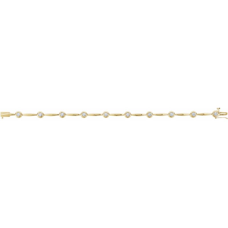 Accented Line Bracelet — 1 ctw Diamond 7 1/4"