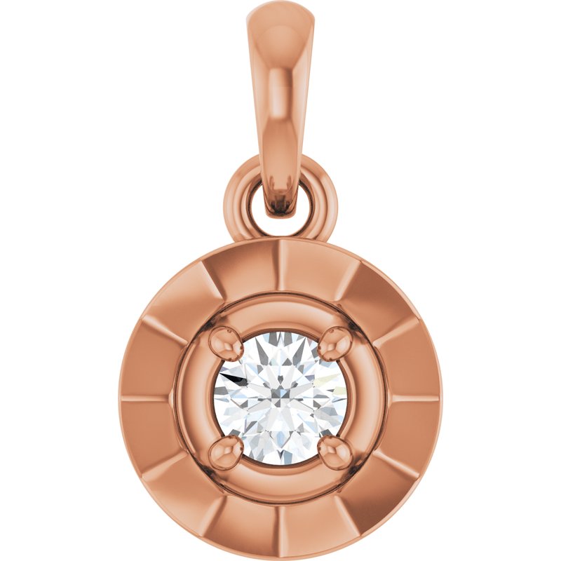 Solitaire Bezel-Style Charm/Pendant