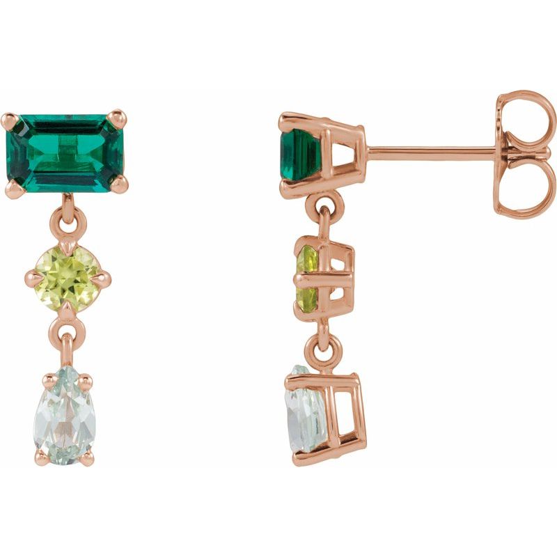 Multi-Shape Dangle Earrings