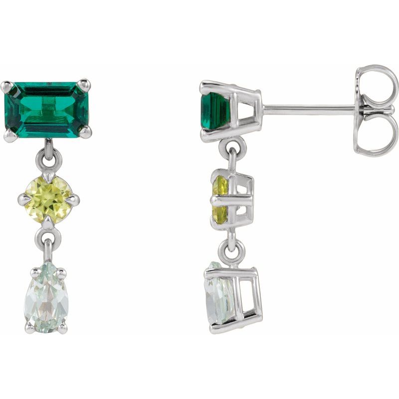Multi-Shape Dangle Earrings