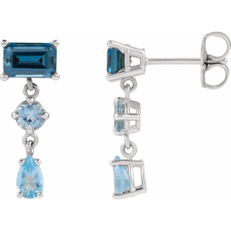 Multi-Shape Dangle Earrings