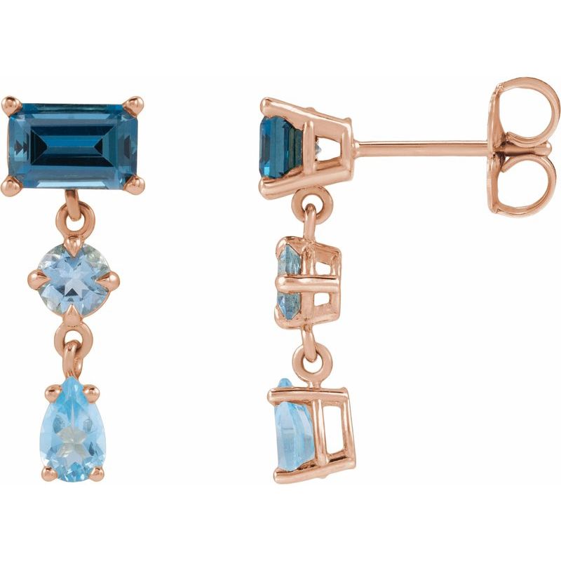 Multi-Shape Dangle Earrings