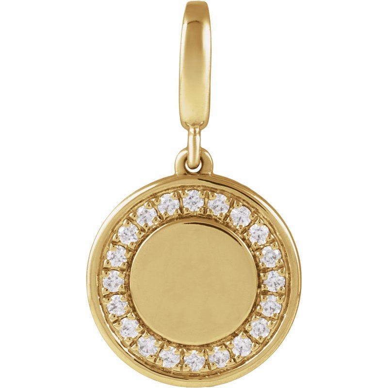 Engravable Circle Charm/Pendant