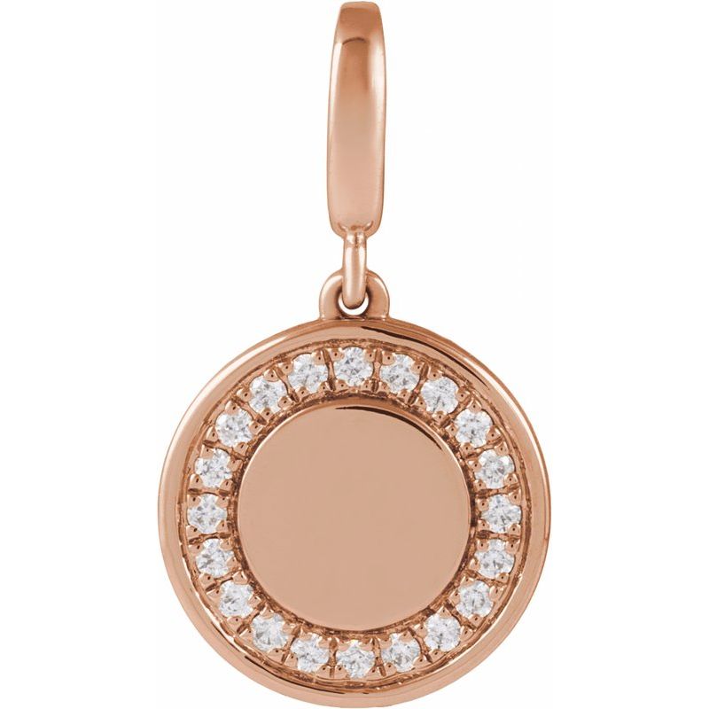 Engravable Circle Charm/Pendant