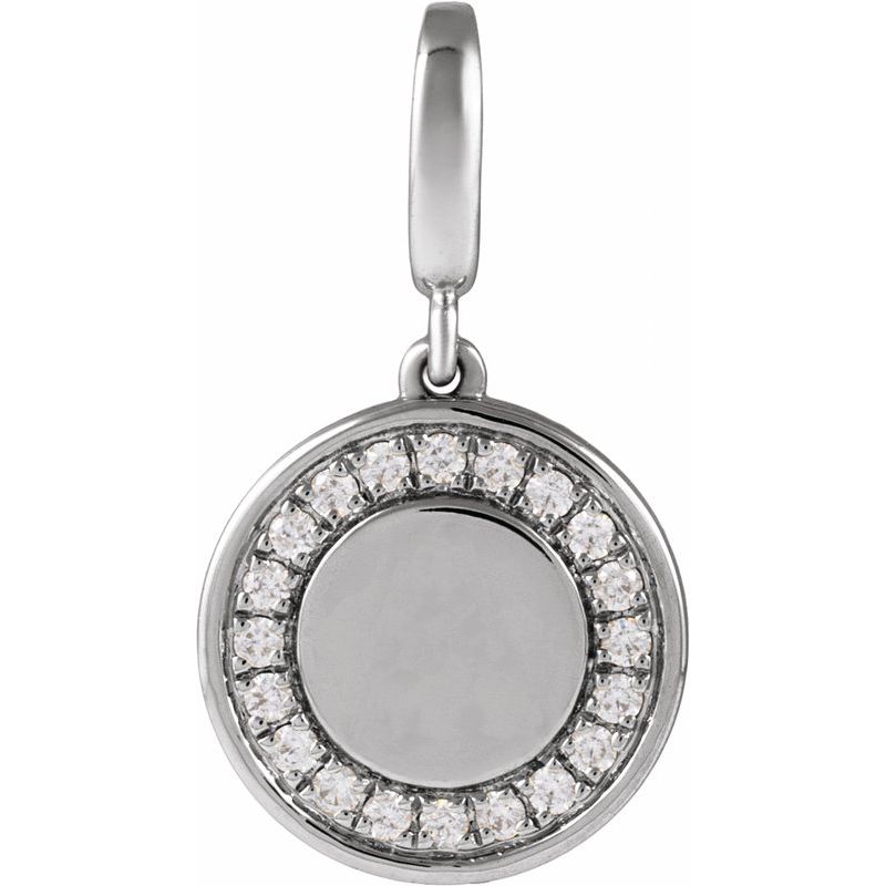 Engravable Circle Charm/Pendant