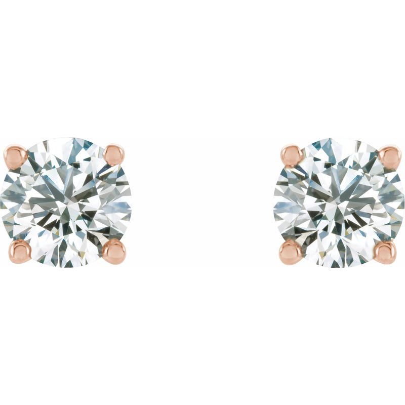 Round 4-Prong Stud Earrings No. 2