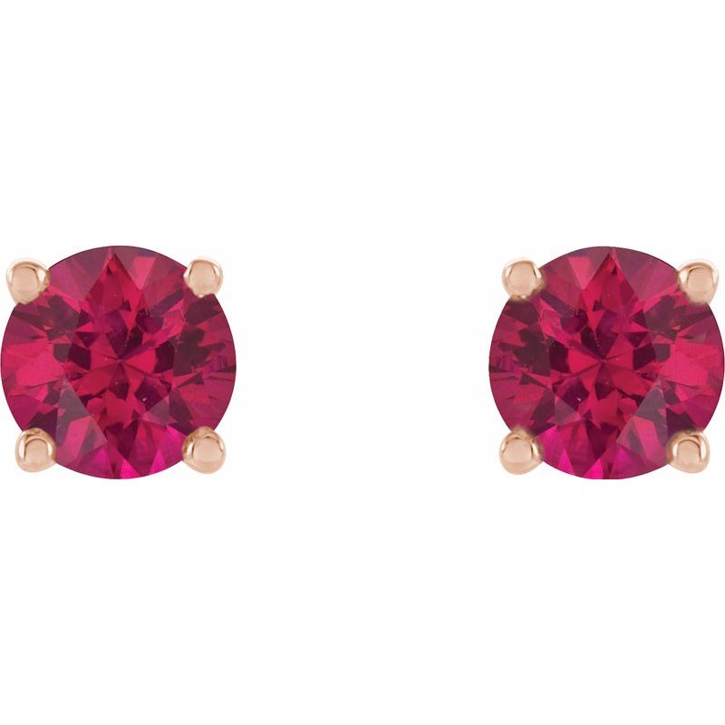 Round 4-Prong Stud Earrings No. 2