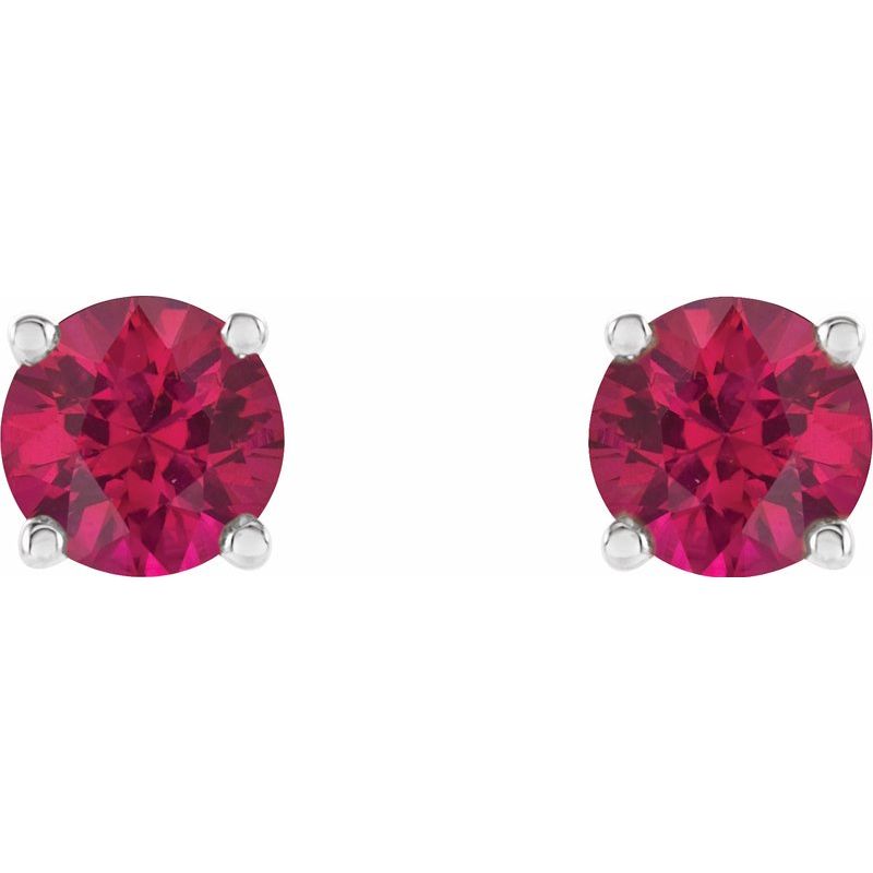 Round 4-Prong Stud Earrings No. 2