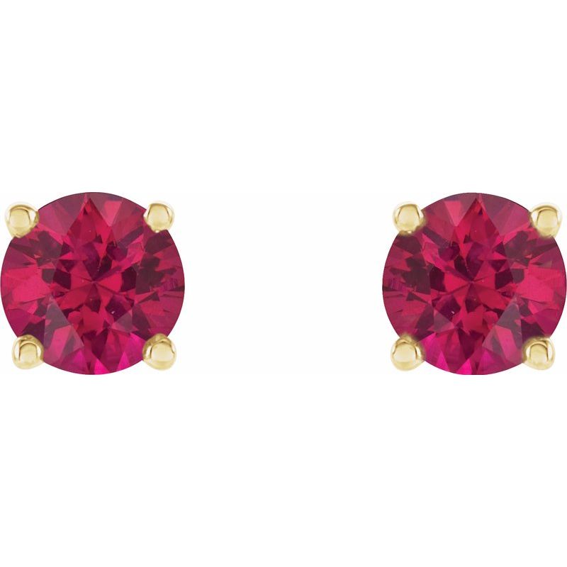 Round 4-Prong Stud Earrings No. 2
