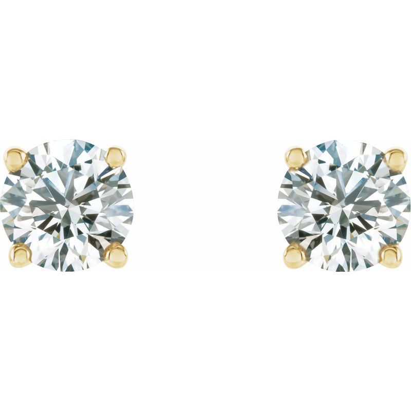 Round 4-Prong Stud Earrings No. 2