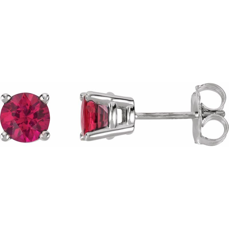 Round 4-Prong Stud Earrings No. 2