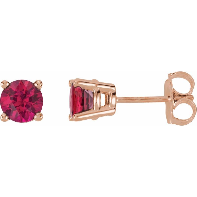 Round 4-Prong Stud Earrings No. 2