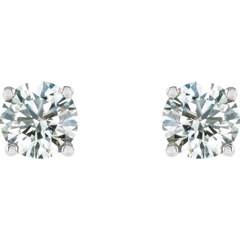 Round 4-Prong Stud Earrings No. 2