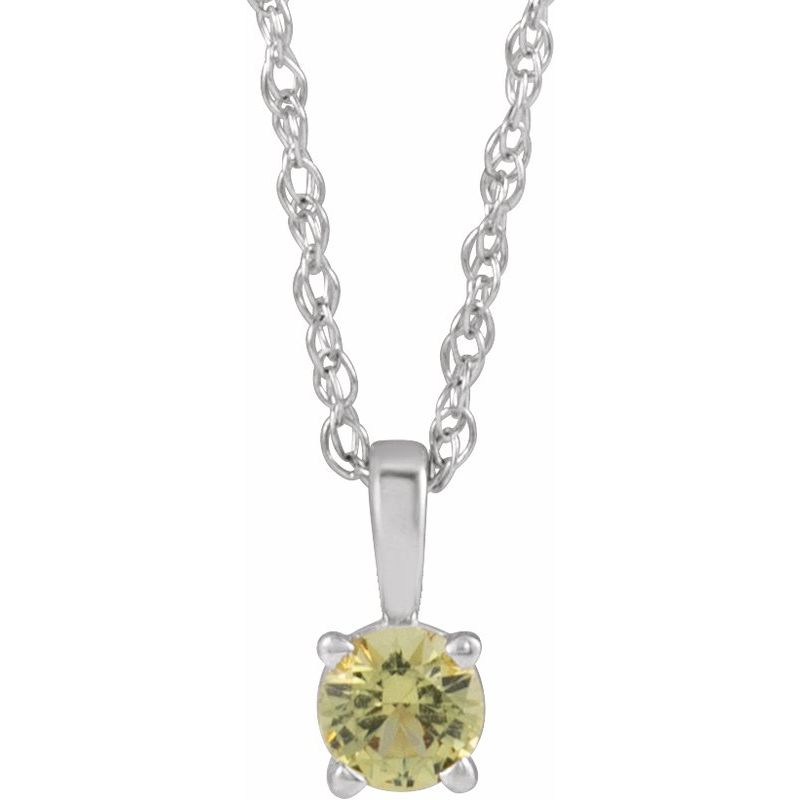 Youth Birthstone Necklace or Pendant