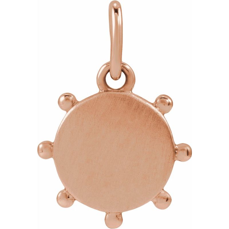 Engravable Beaded Pendant