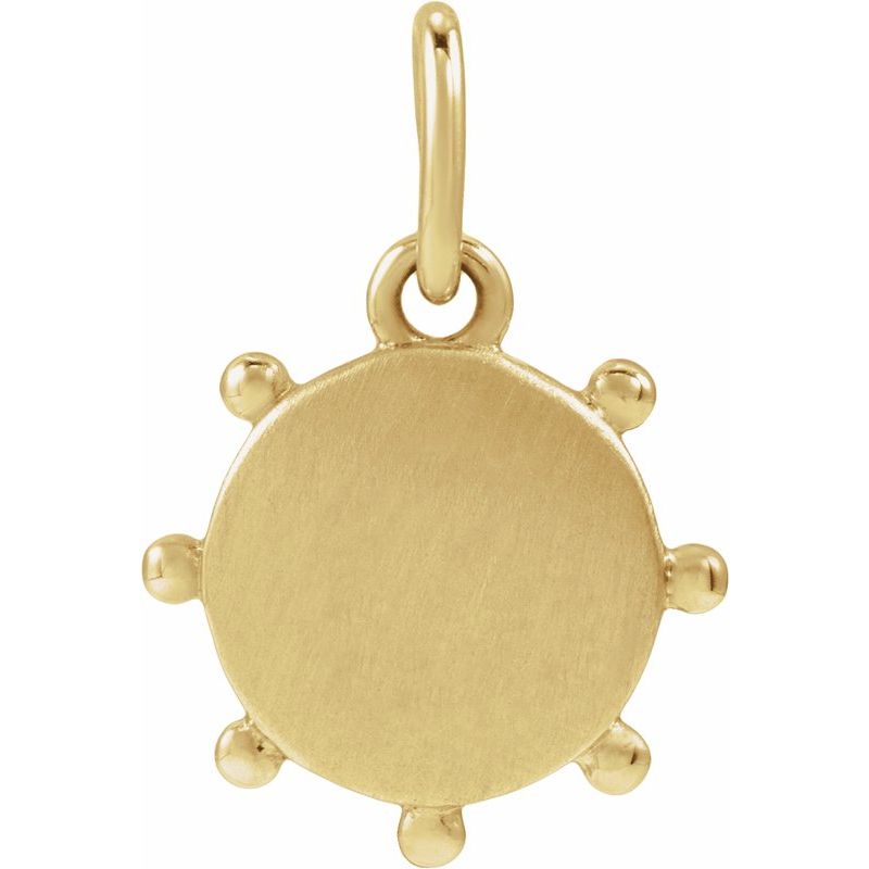 Engravable Beaded Pendant