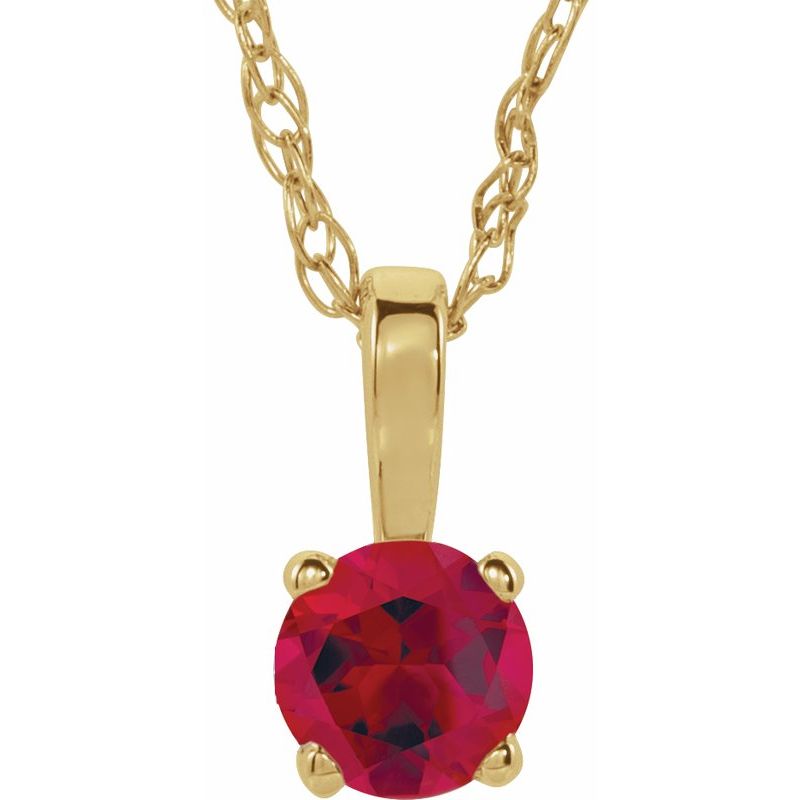 Youth Birthstone Necklace or Pendant