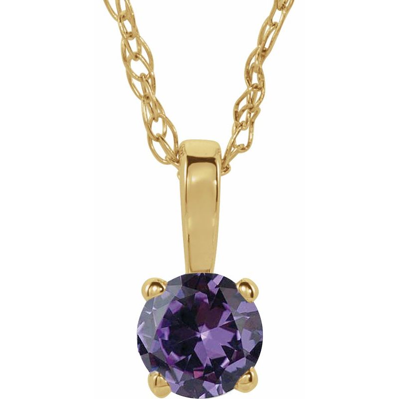 Youth Birthstone Necklace or Pendant