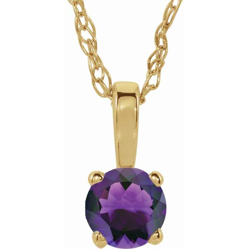 Youth Birthstone Necklace or Pendant