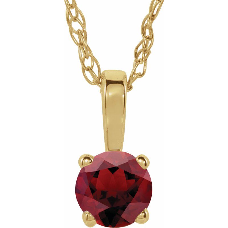 Youth Birthstone Necklace or Pendant