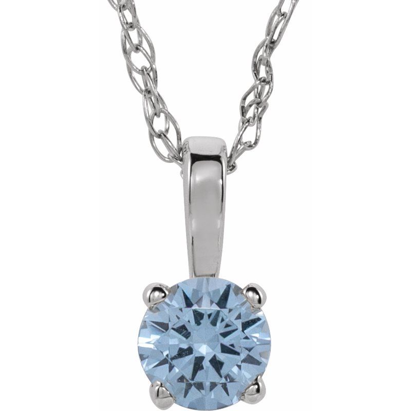 Youth Birthstone Necklace or Pendant