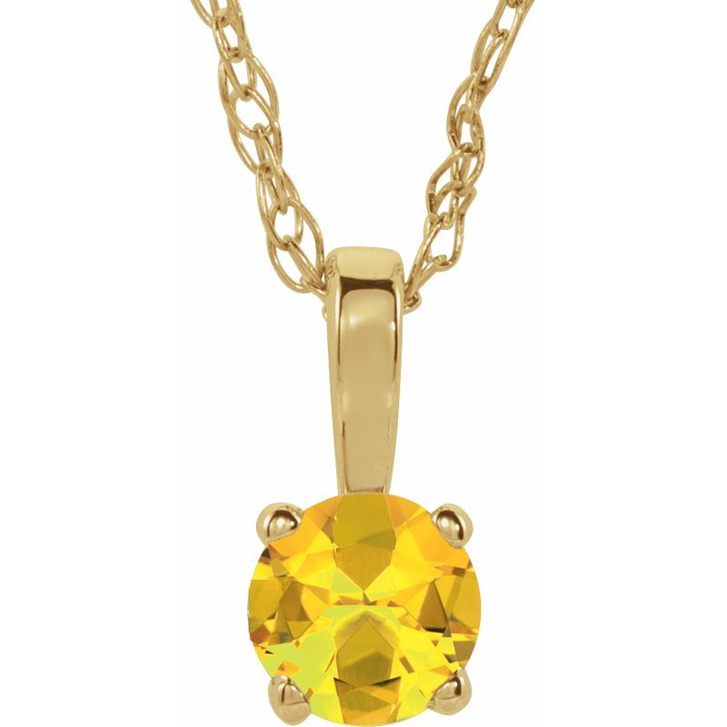 Youth Birthstone Necklace or Pendant