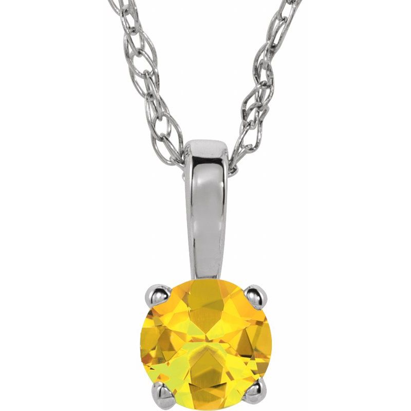 Youth Birthstone Necklace or Pendant